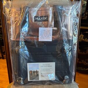 Hulken Medium Rolling Tote Bag with Zip Top & Button Closure